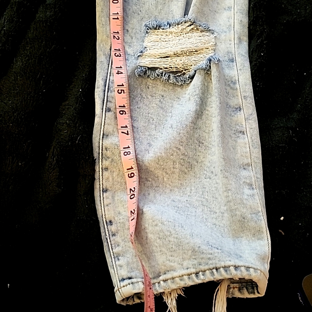 The Boyfriend Mid Rise Distressed Jeans - Picture 8 of 13
